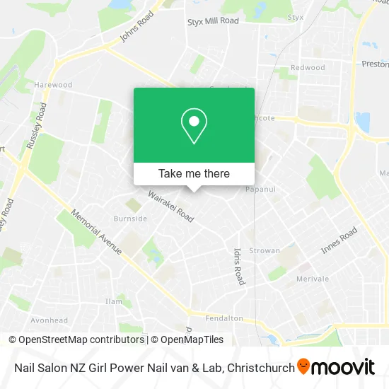 Nail Salon NZ Girl Power Nail van & Lab map