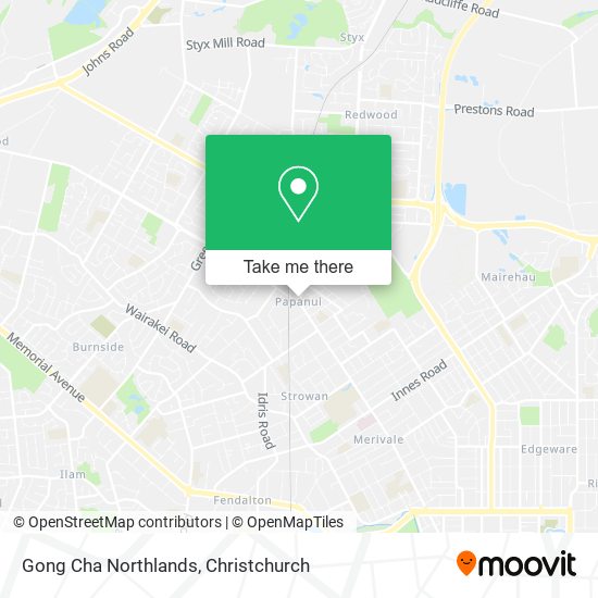 Gong Cha Northlands map