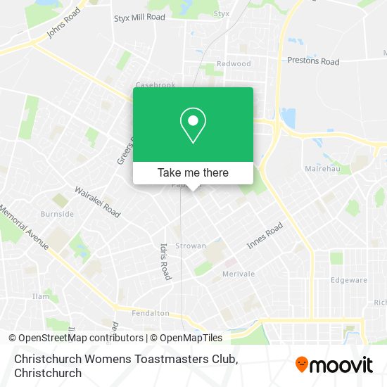 Christchurch Womens Toastmasters Club map