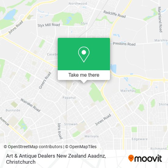 Art & Antique Dealers New Zealand Aaadnz map