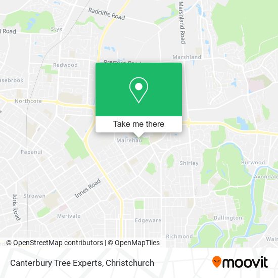 Canterbury Tree Experts map