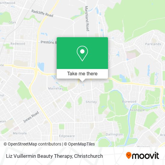 Liz Vuillermin Beauty Therapy map