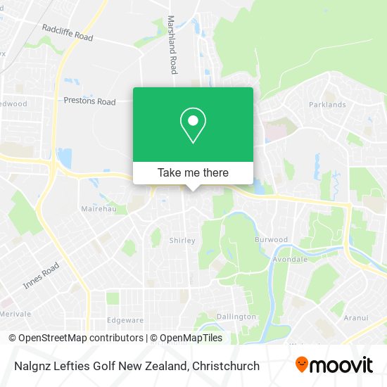 Nalgnz Lefties Golf New Zealand map