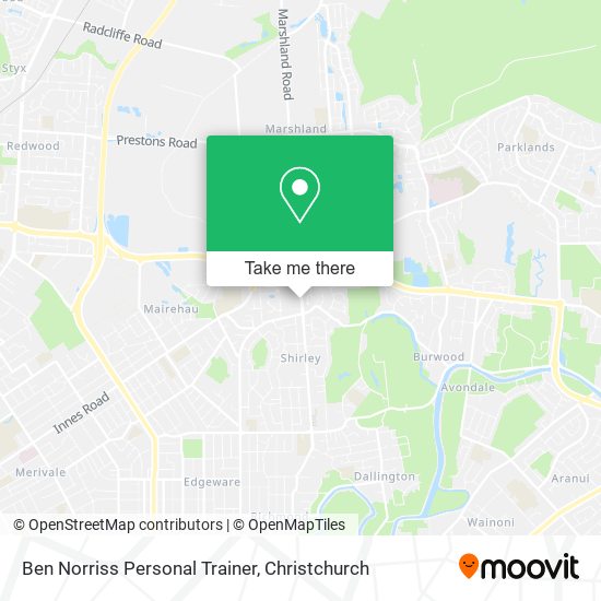 Ben Norriss Personal Trainer map