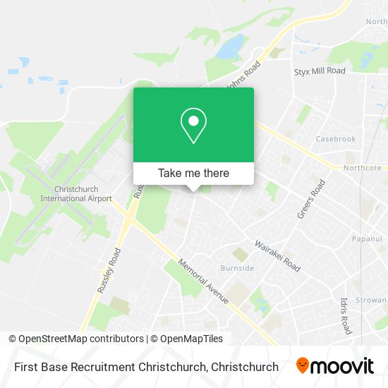 First Base Recruitment Christchurch map