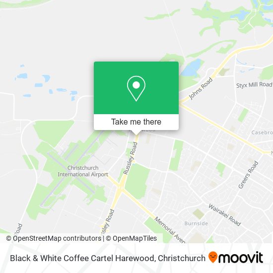 Black & White Coffee Cartel Harewood map