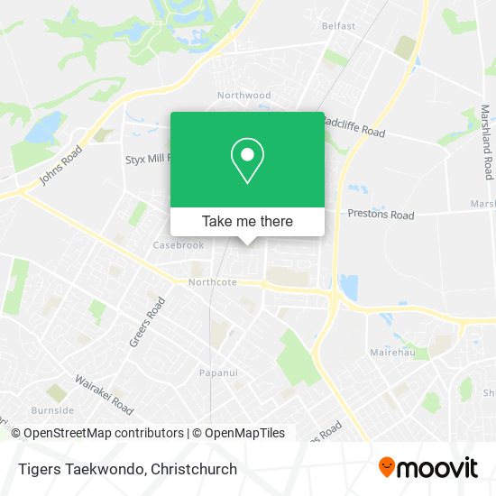 Tigers Taekwondo map