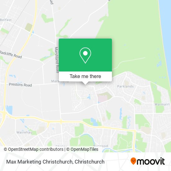 Max Marketing Christchurch map