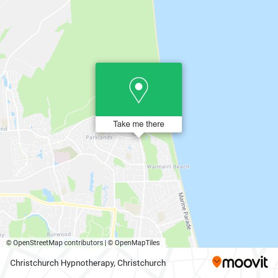 Christchurch Hypnotherapy map