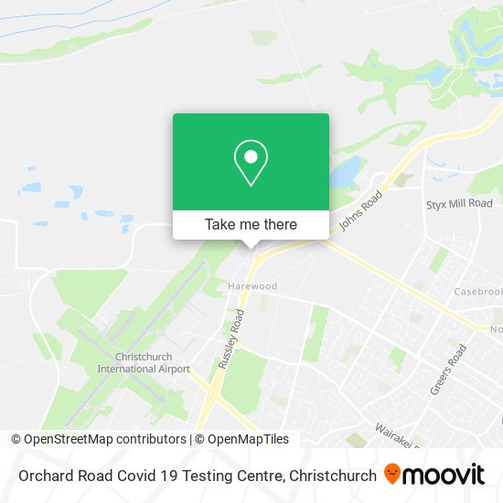 Orchard Road Covid 19 Testing Centre map