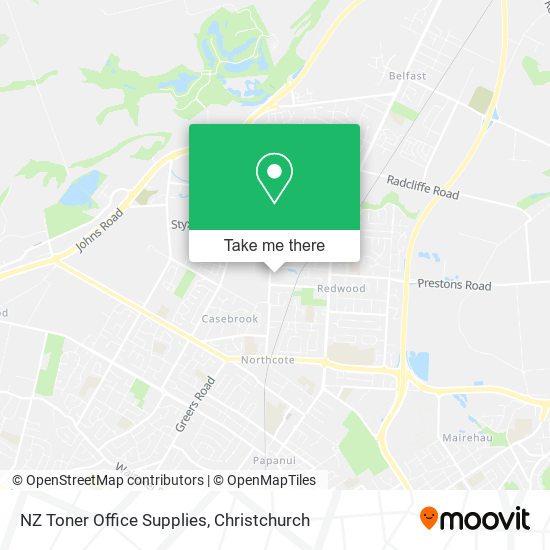 NZ Toner Office Supplies map