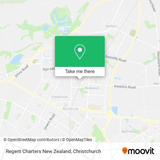Regent Charters New Zealand map