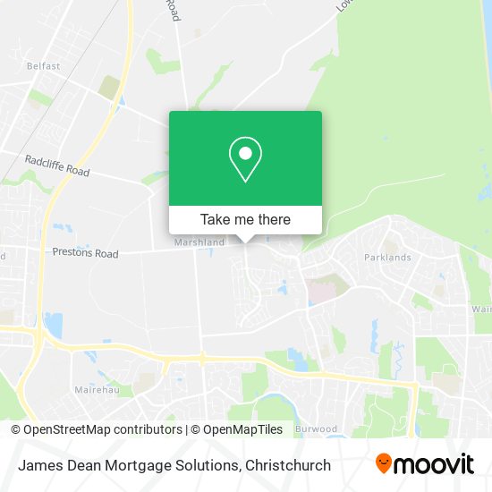James Dean Mortgage Solutions map