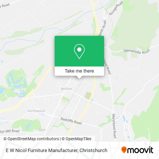 E W Nicol Furniture Manufacturer map