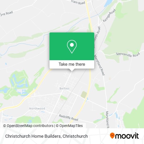 Christchurch Home Builders map