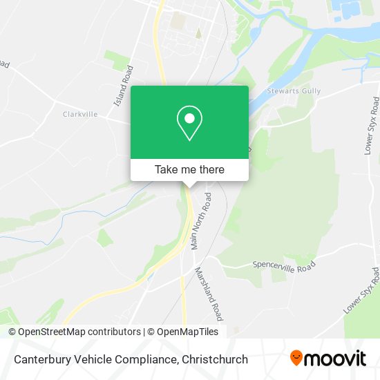 Canterbury Vehicle Compliance map