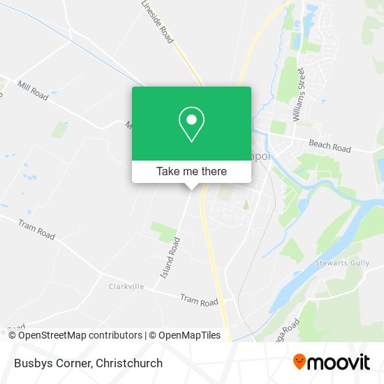 Busbys Corner map