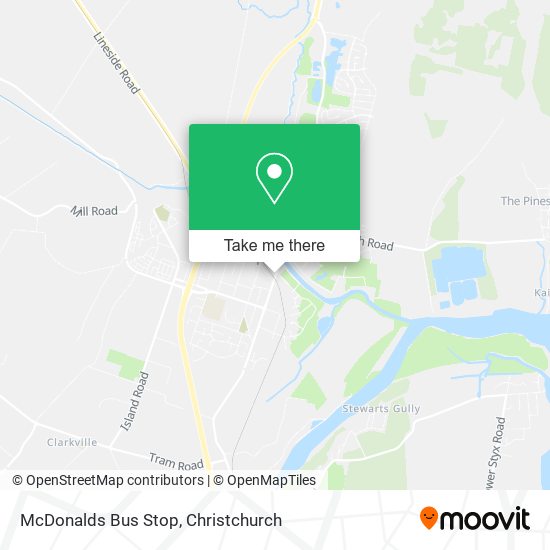 McDonalds Bus Stop map
