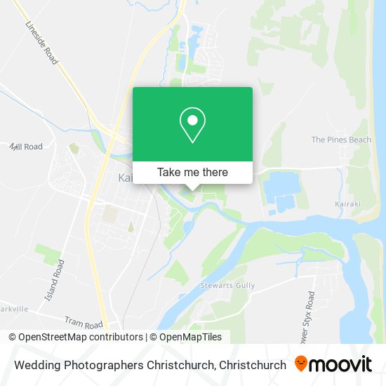 Wedding Photographers Christchurch map