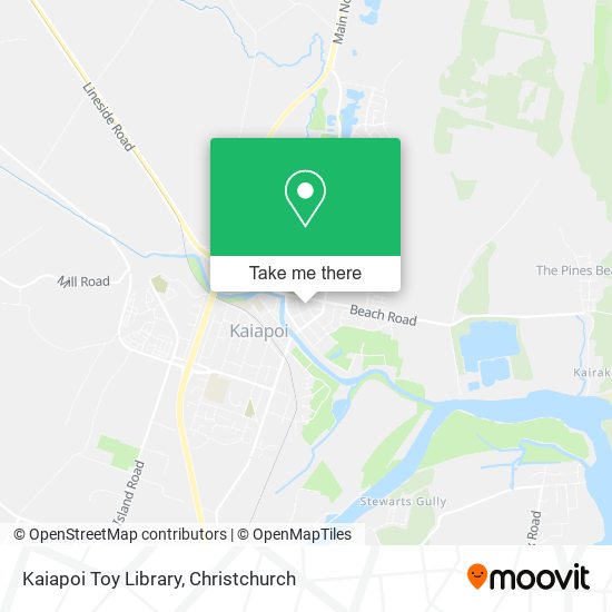 Kaiapoi Toy Library map