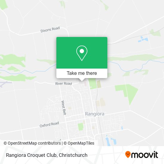 Rangiora Croquet Club map