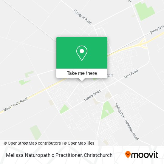 Melissa Naturopathic Practitioner map