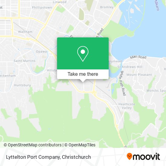 Lyttelton Port Company map