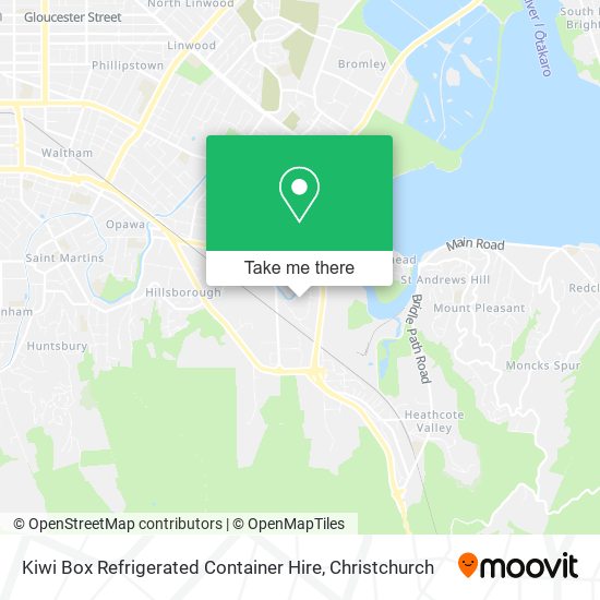 Kiwi Box Refrigerated Container Hire map