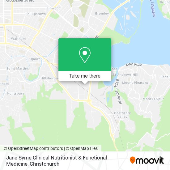 Jane Syme Clinical Nutritionist & Functional Medicine map