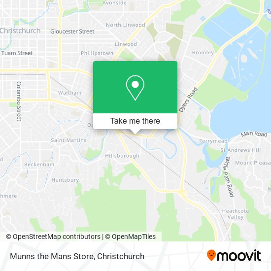 Munns the Mans Store map