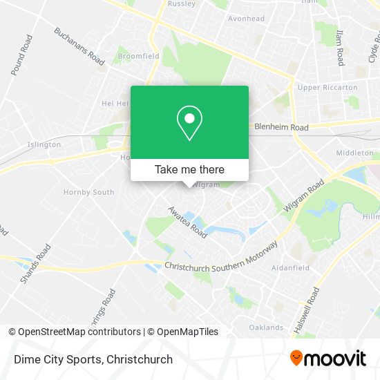 Dime City Sports map