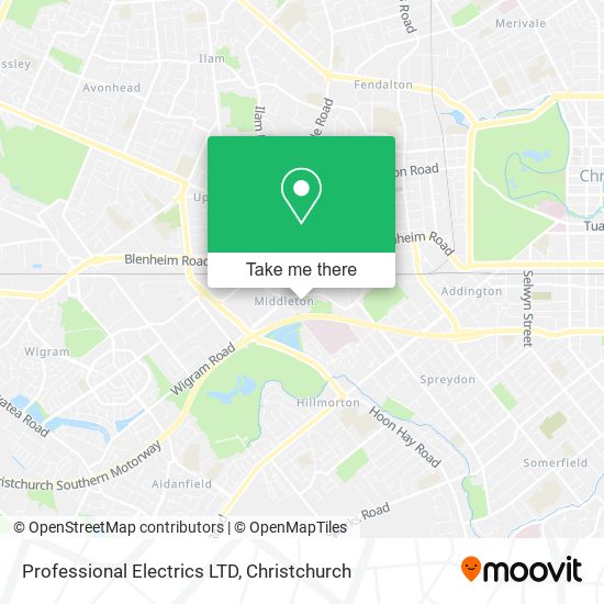 Professional Electrics LTD map