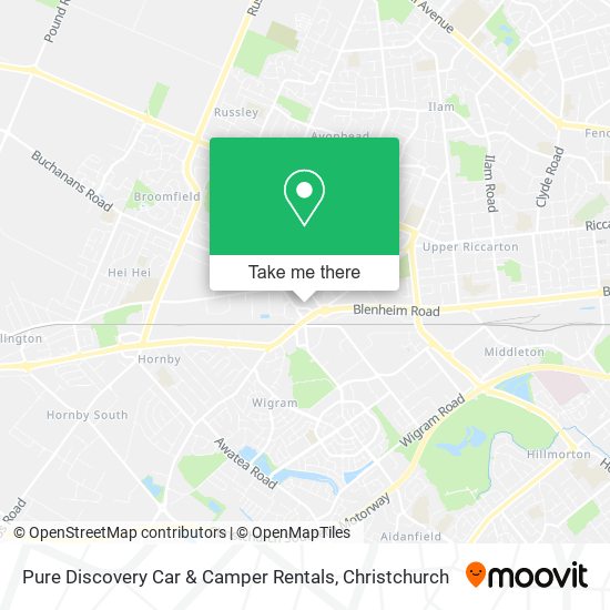 Pure Discovery Car & Camper Rentals map