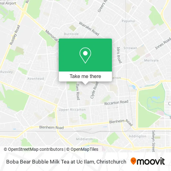 Boba Bear Bubble Milk Tea at Uc Ilam map