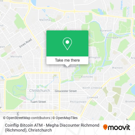 Coinflip Bitcoin ATM - Megha Discounter Richmond map