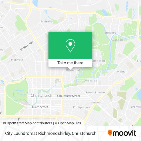 City Laundromat Richmondshirley map