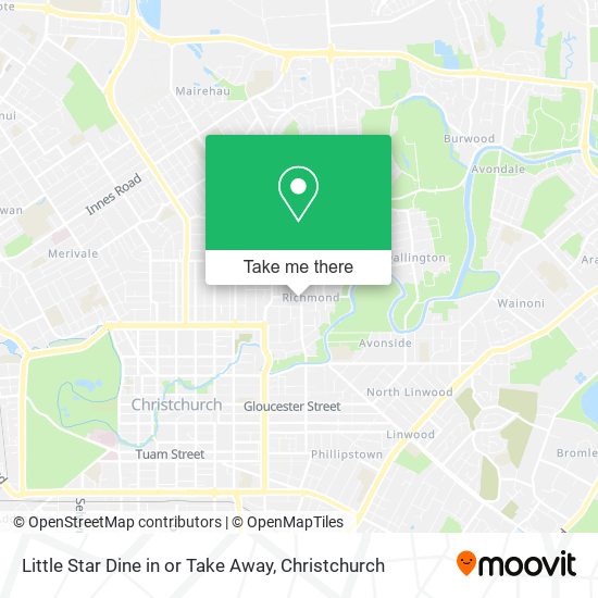 Little Star Dine in or Take Away map