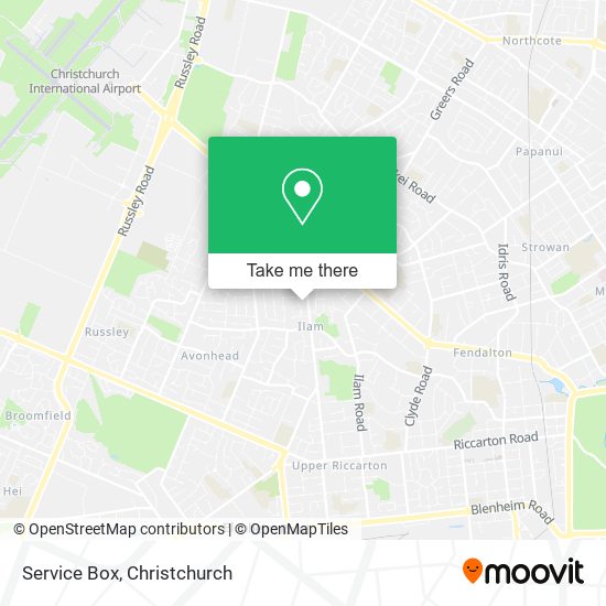 Service Box map