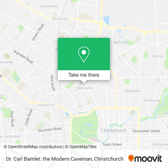 Dr. Carl Bamlet: the Modern Caveman map