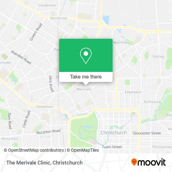 The Merivale Clinic map