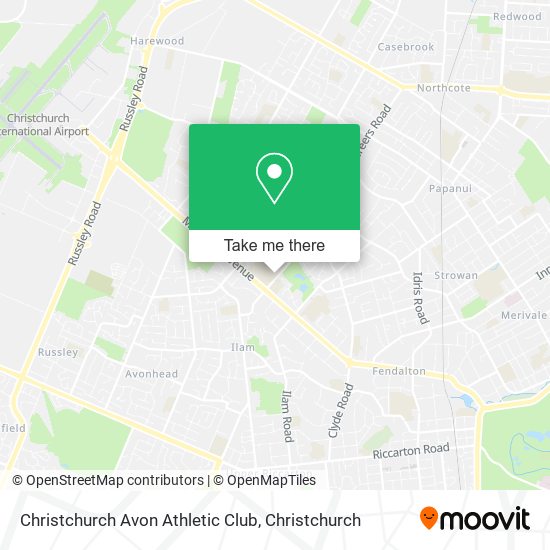 Christchurch Avon Athletic Club map