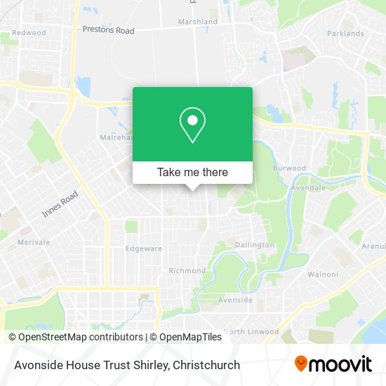 Avonside House Trust Shirley地图