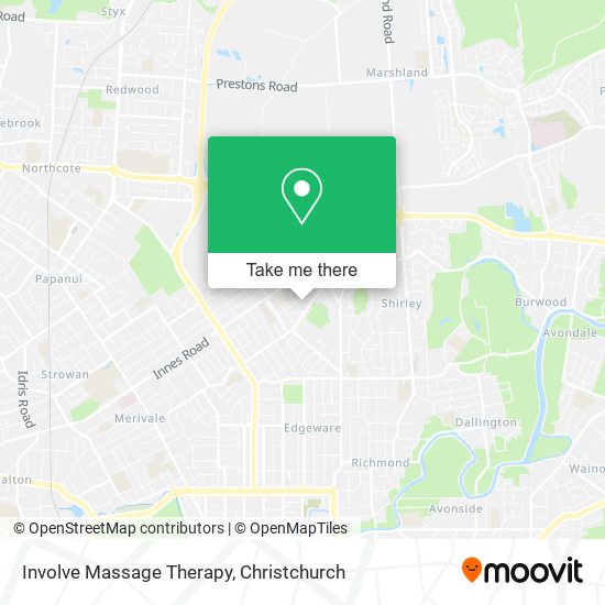 Involve Massage Therapy map
