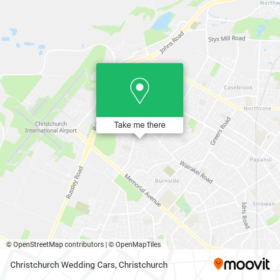 Christchurch Wedding Cars地图