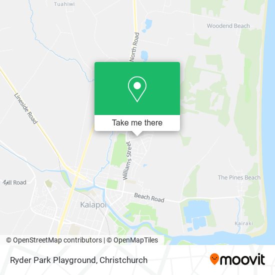 Ryder Park Playground map