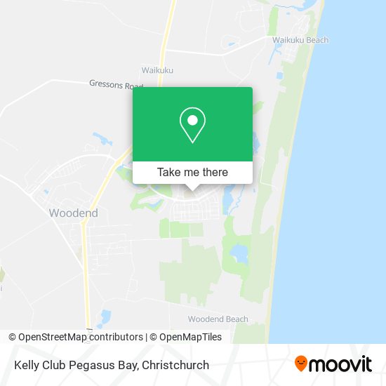 Kelly Club Pegasus Bay map