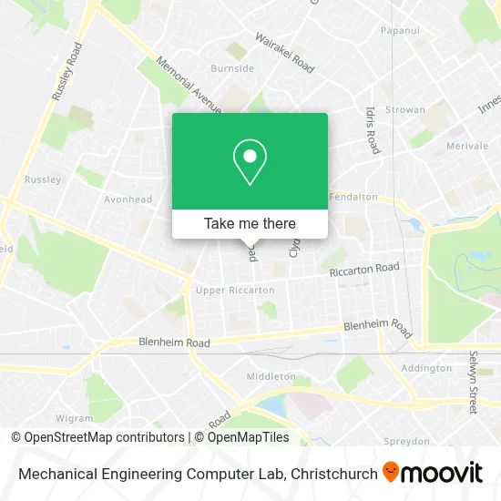 Mechanical Engineering Computer Lab map