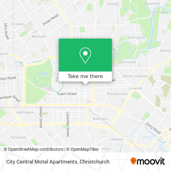 City Central Motel Apartments map