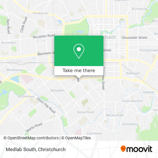 Medlab South map