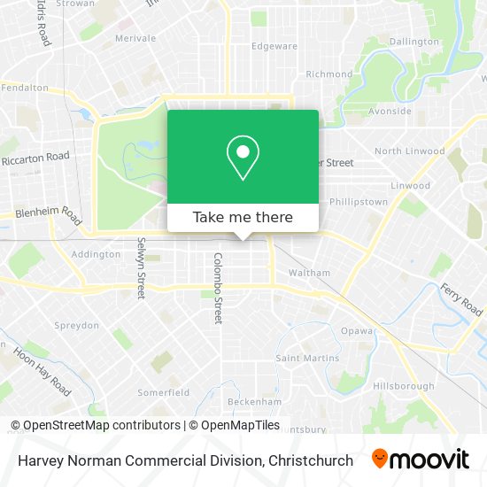 Harvey Norman Commercial Division map